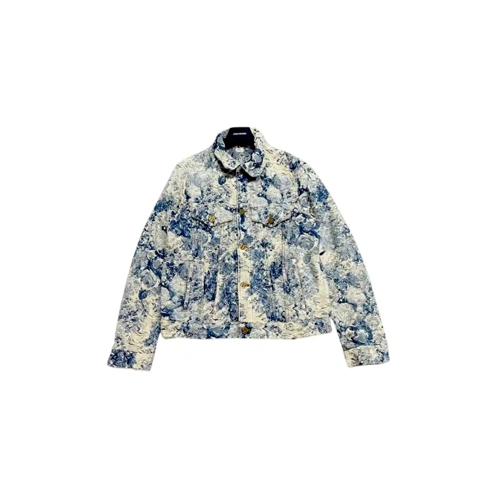 Louis Vuitton distressed denim jacket